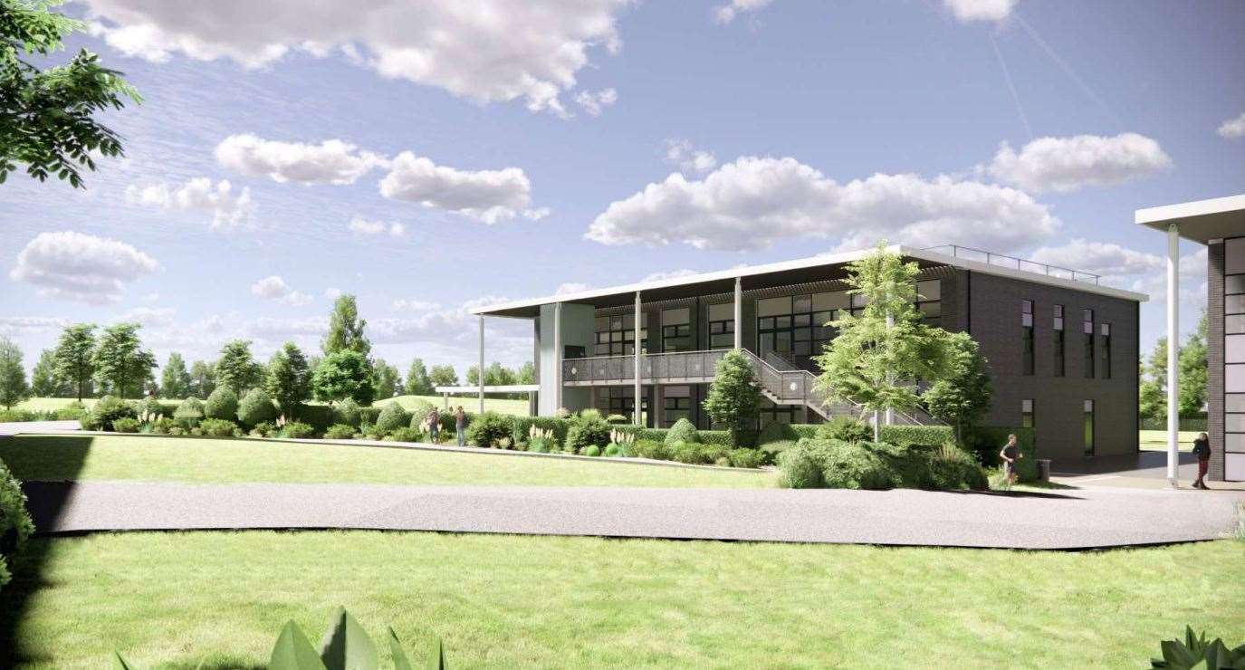 What the new teaching block could look like if approved. Picture: KCC