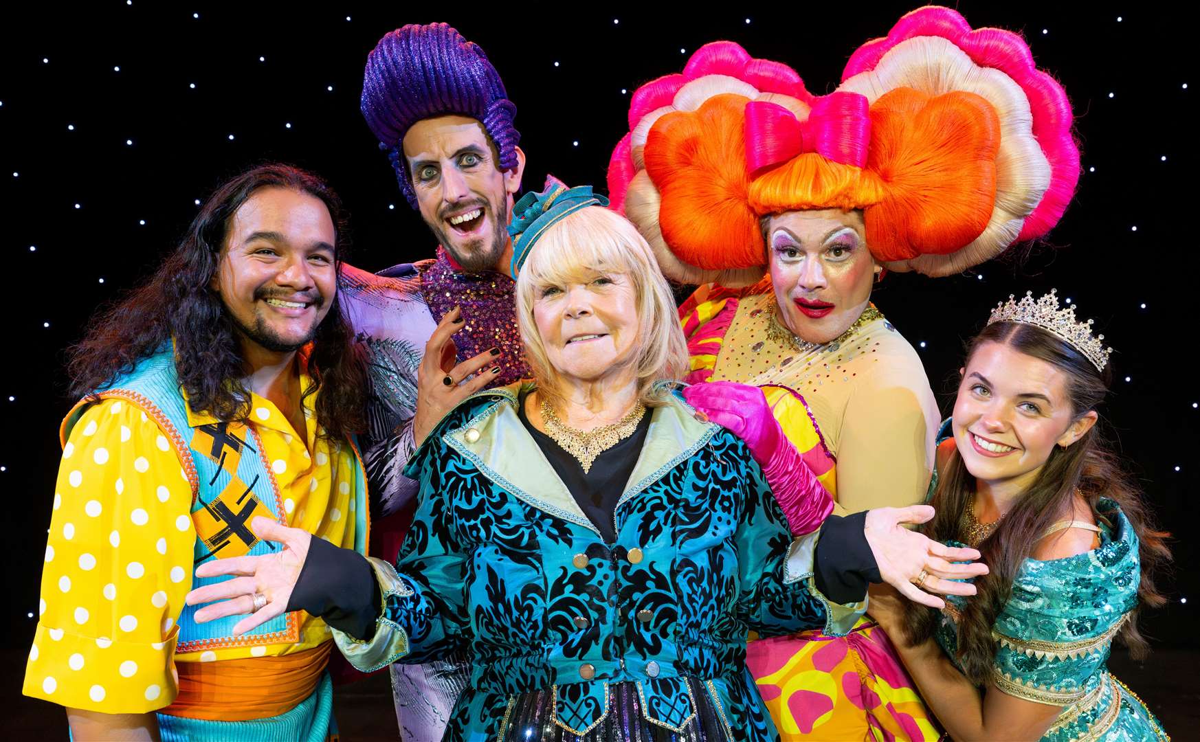 The stars of this year’s Aladdin panto introduced themselves at the Orchard West Theatre. Picture: Elliott Franks