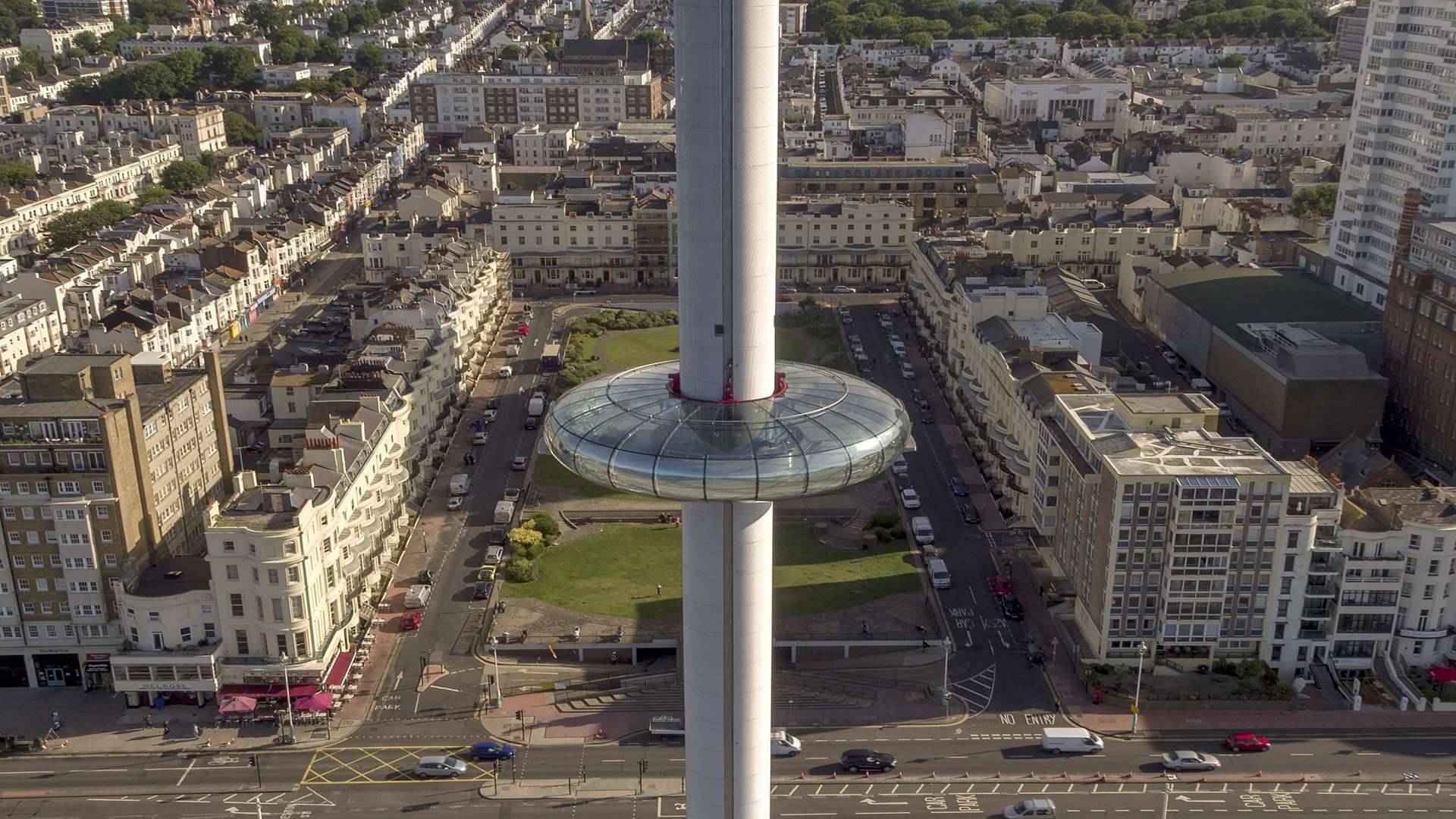 The 162m British Airways i360 is the tallest moving observation tower in the world
