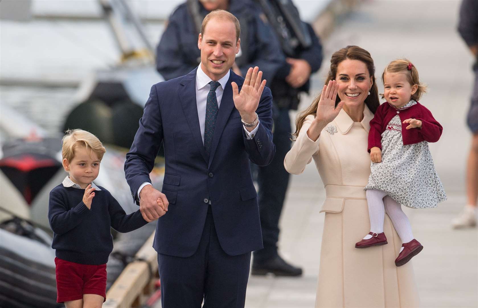 The Duke and Duchess of Cambridge, Prince George and Princess Charlotte