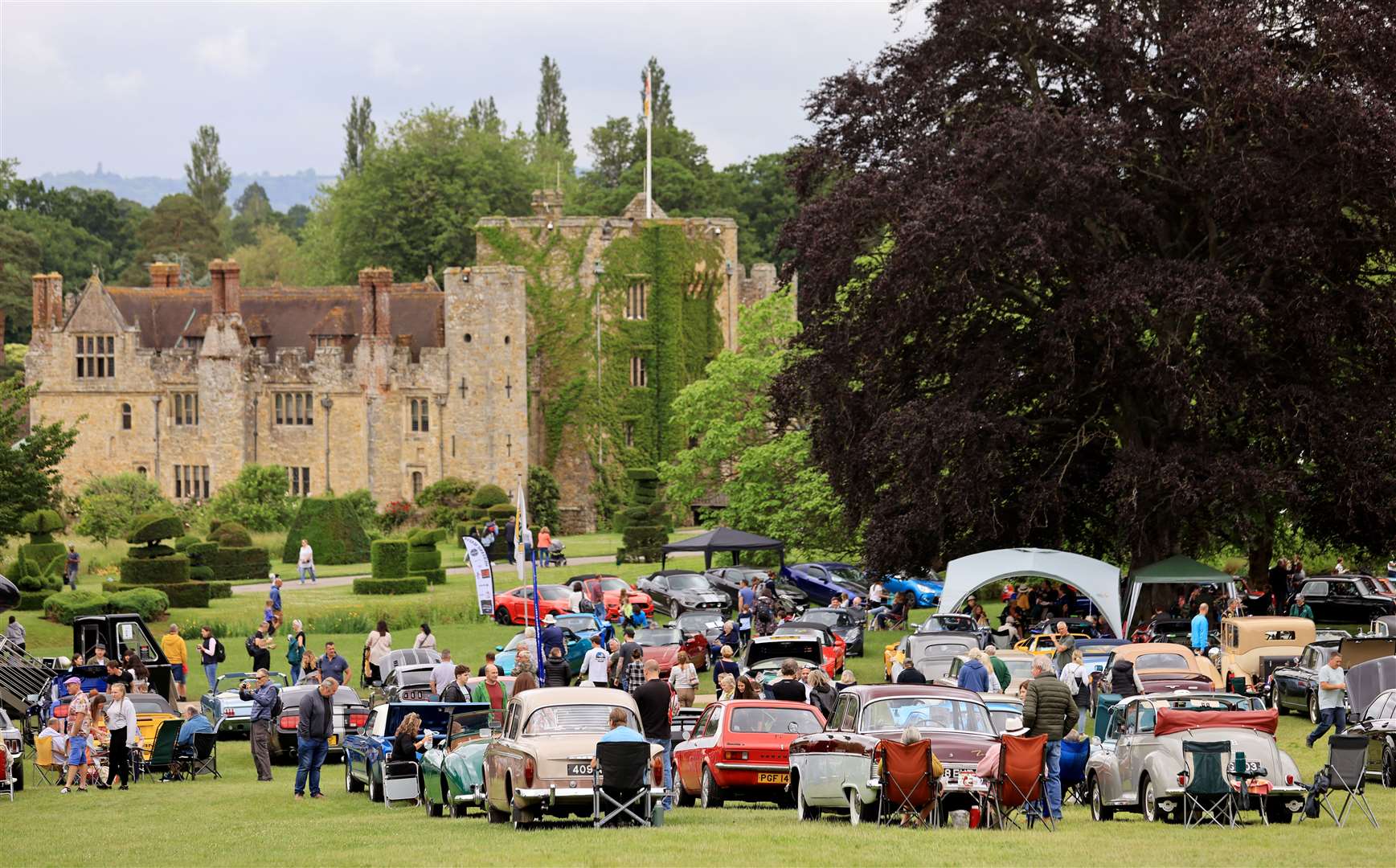 Cars at the Castle is the perfect Father’s Day treat. Picture: Hever Castle and Gardens