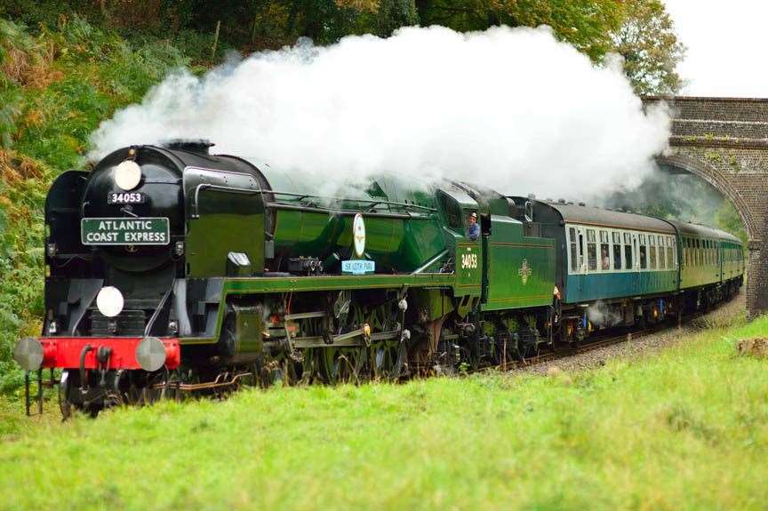 The Spa Valley Railway steam trains travel through the Kent countryside. Picture: Spa Valley Railway
