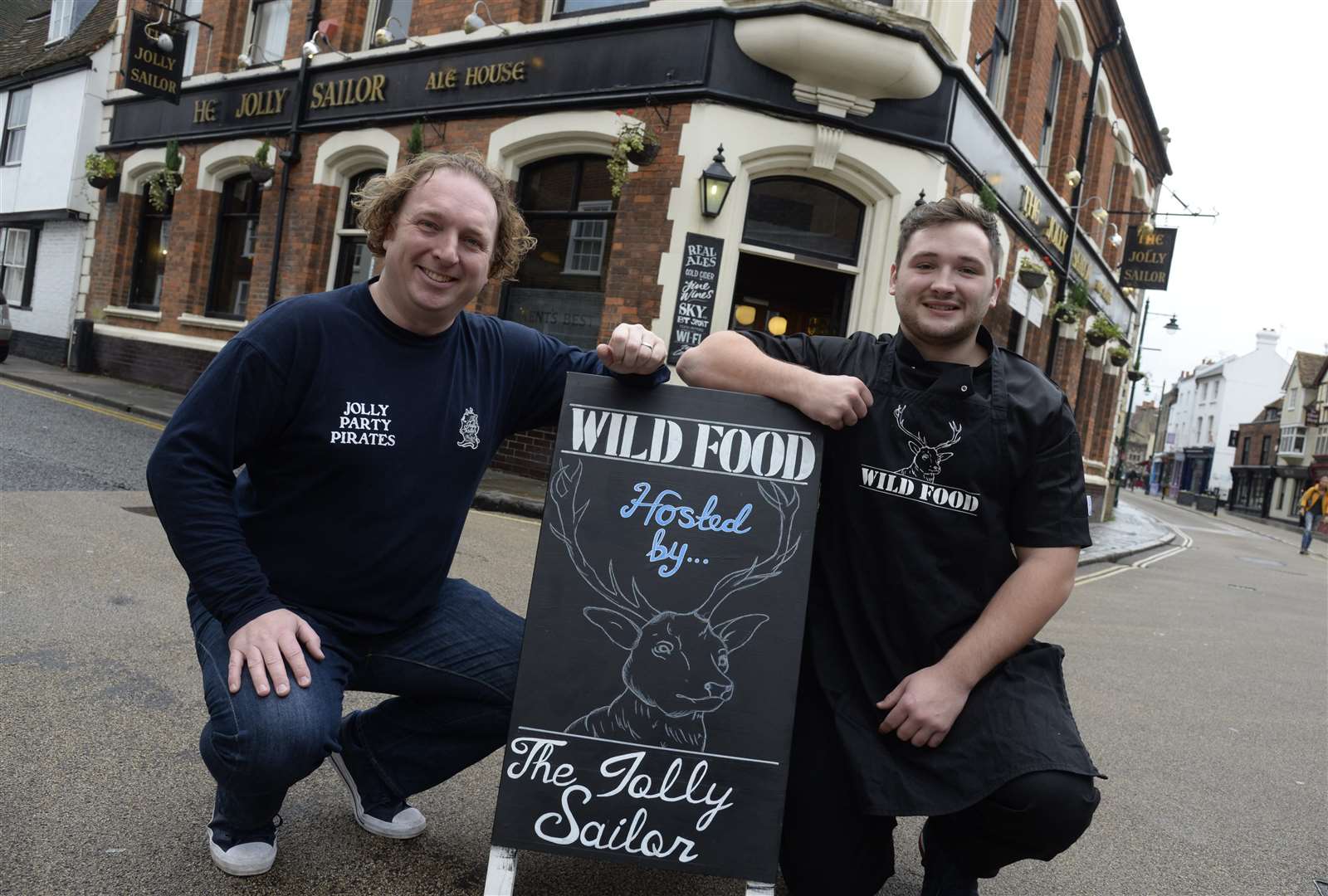 Owner Ian Blackmore and general manager Will Bettles at the Jolly Sailor in Northgate, Canterbury, in 2016. Picture: Chris Davey