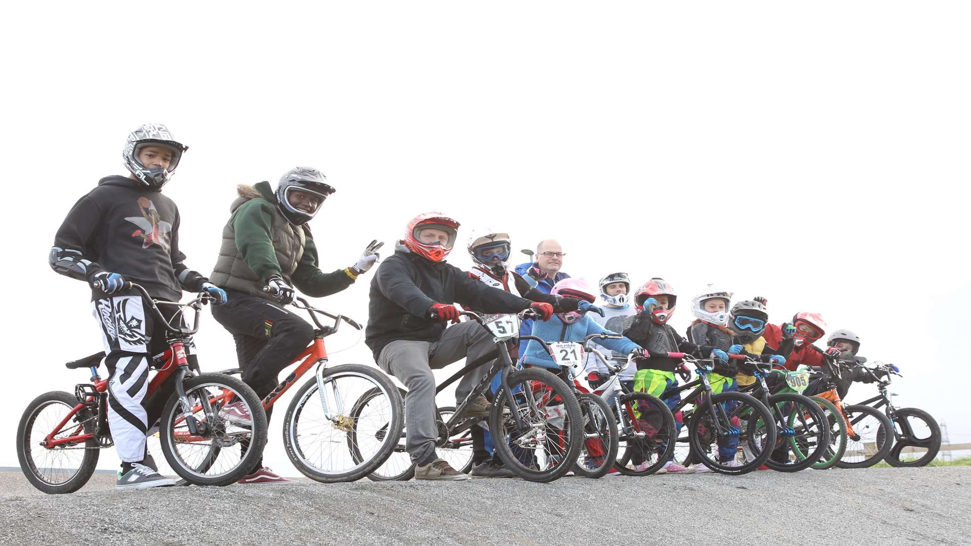 Ready to roll at the Cyclopark