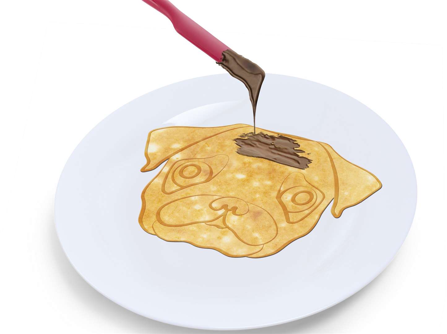 Pug on a pancake!