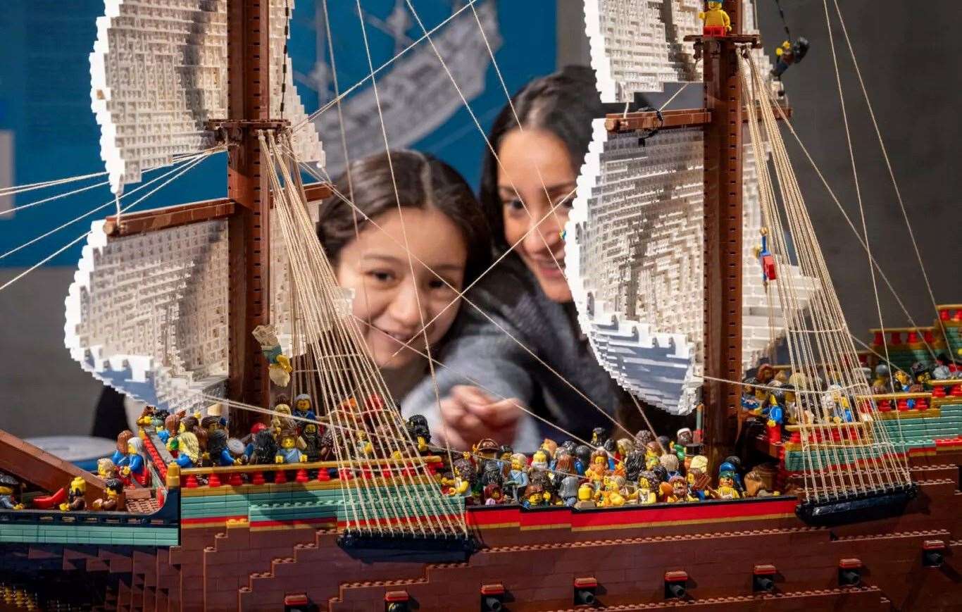 The Brickwrecks: Sunken Ships in Lego Bricks exhibition is open until Sunday, August 31. Picture: Chatham Historic Dockyard Trust