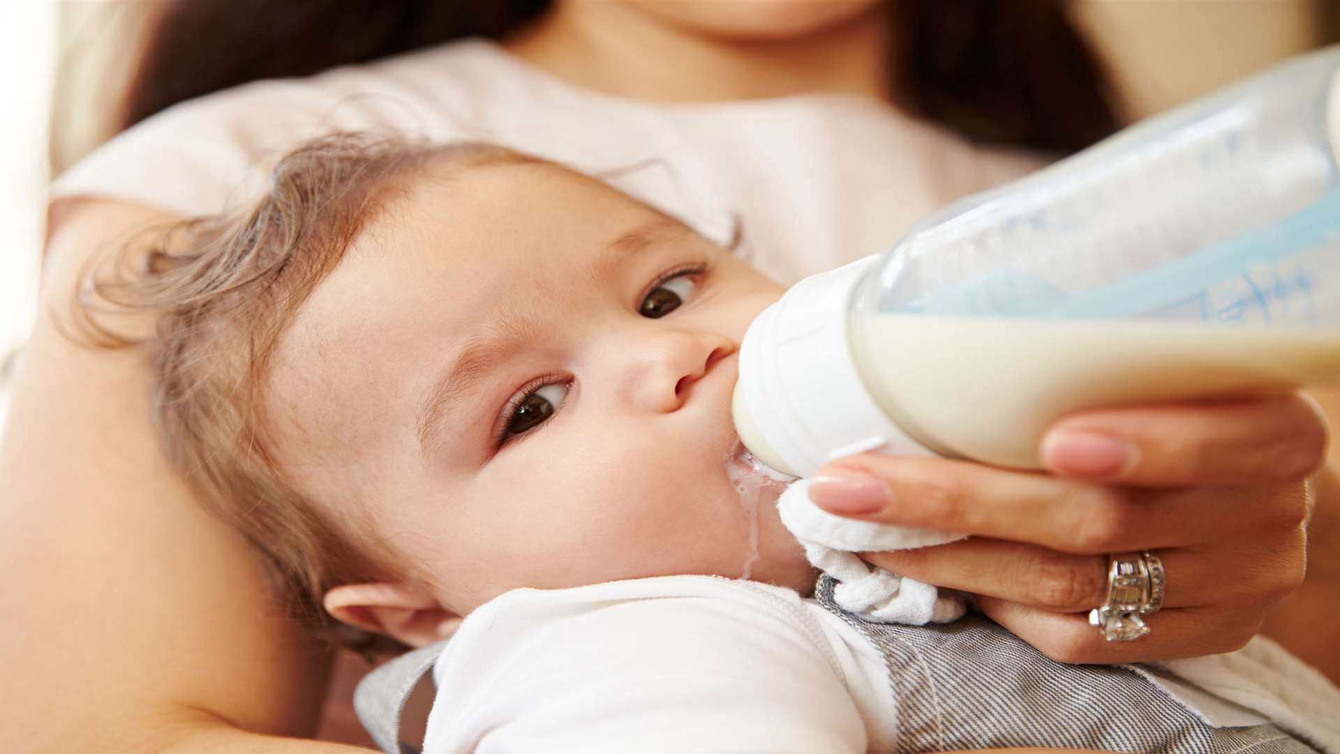 It's important when bottle feeding to be sensitive to the amount of milk your baby really needs