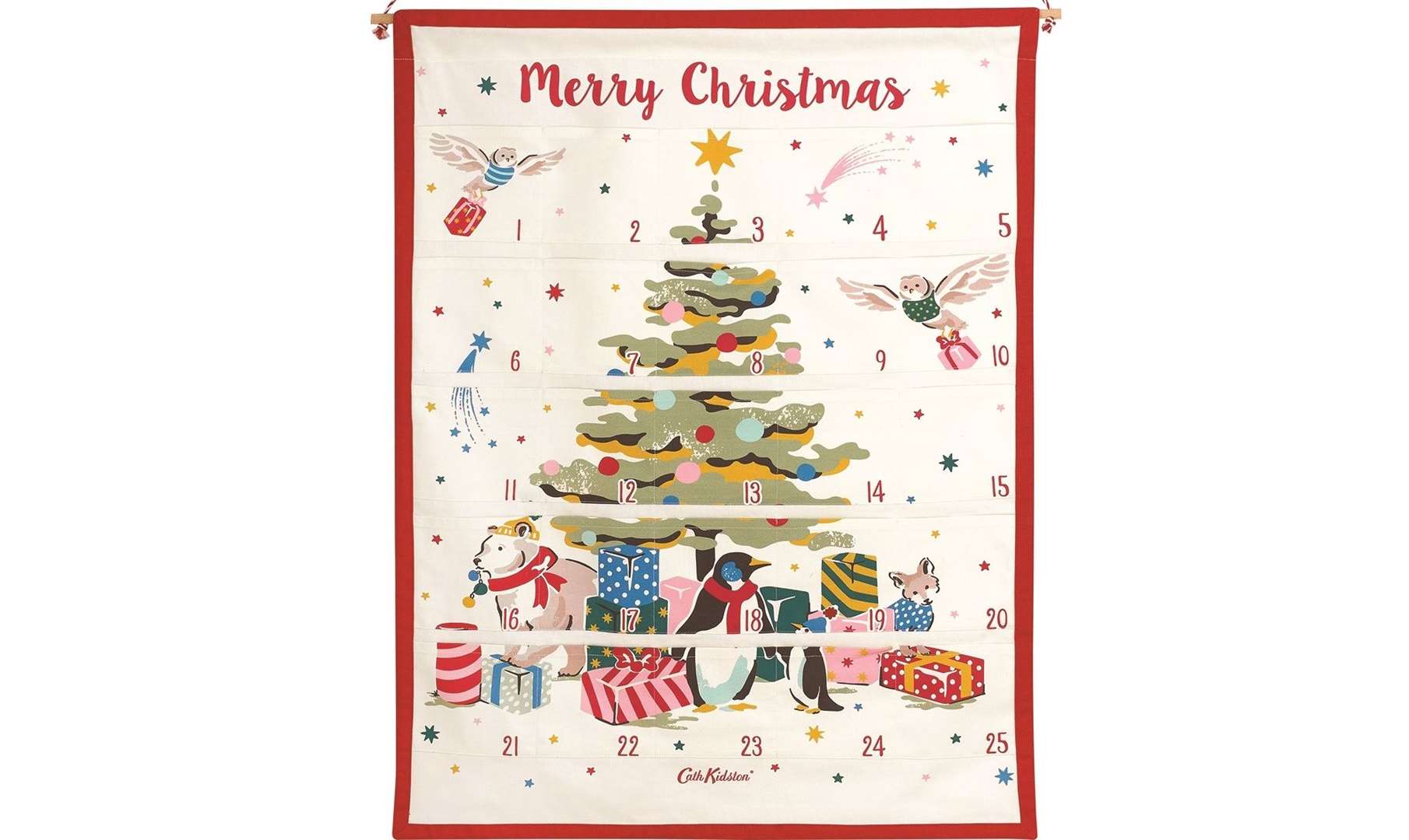 Cath Kidston fabric advent calendar will allow you to fill with your own choice of treats