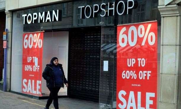 Topshop and Topman stores were shut for good in 2021 after Arcadia collapsed. Picture: Mike Egerton/PA