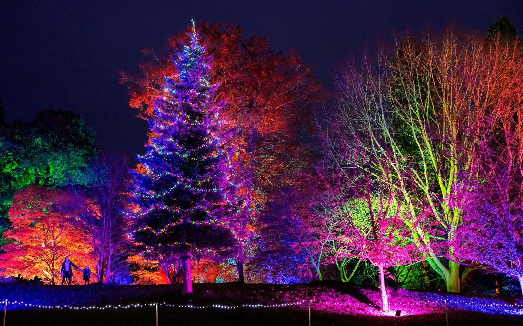 Outside, there will be a Christmas light trail with colourful art installations and projections. Picture: Ollie Dixon Photography