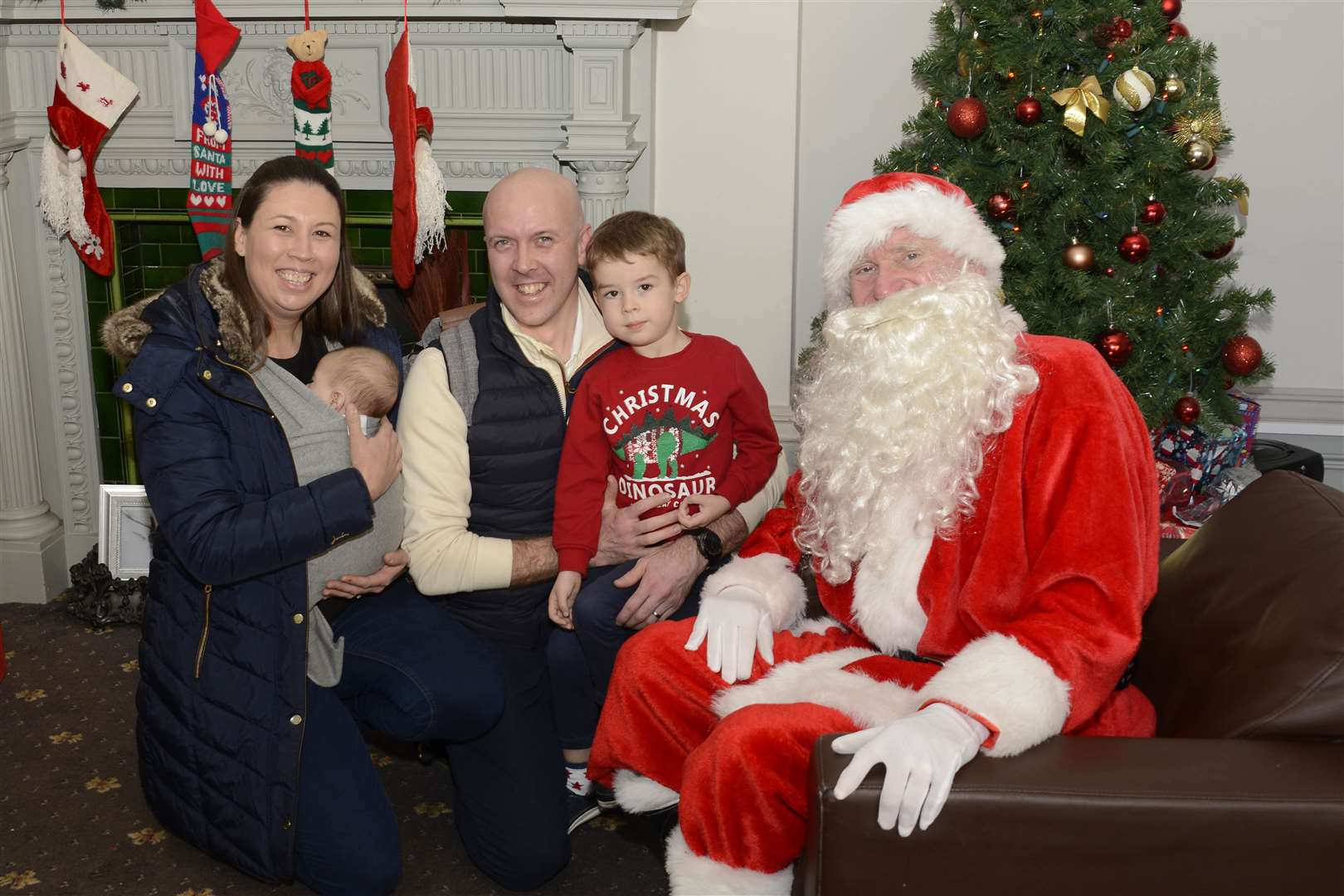 A family visit the grotto in 2019. Changes will be made this year, say organisers, to meet all Covid19 restrictions if the event can go ahead.