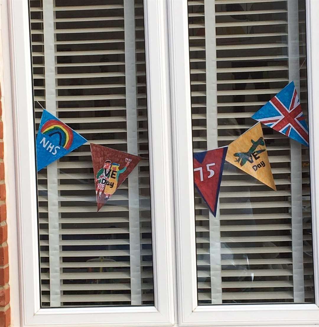 Bunting for VE Day Picture: Jacqui Meddings, BBC