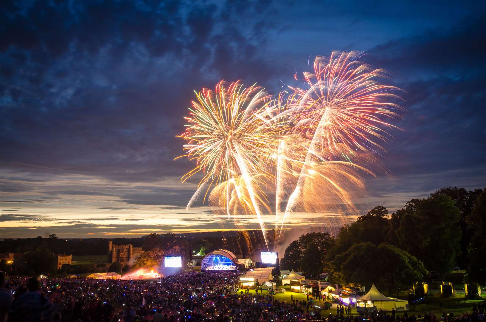 There are tickets to see the spectacular concert and fireworks at Leeds Castle