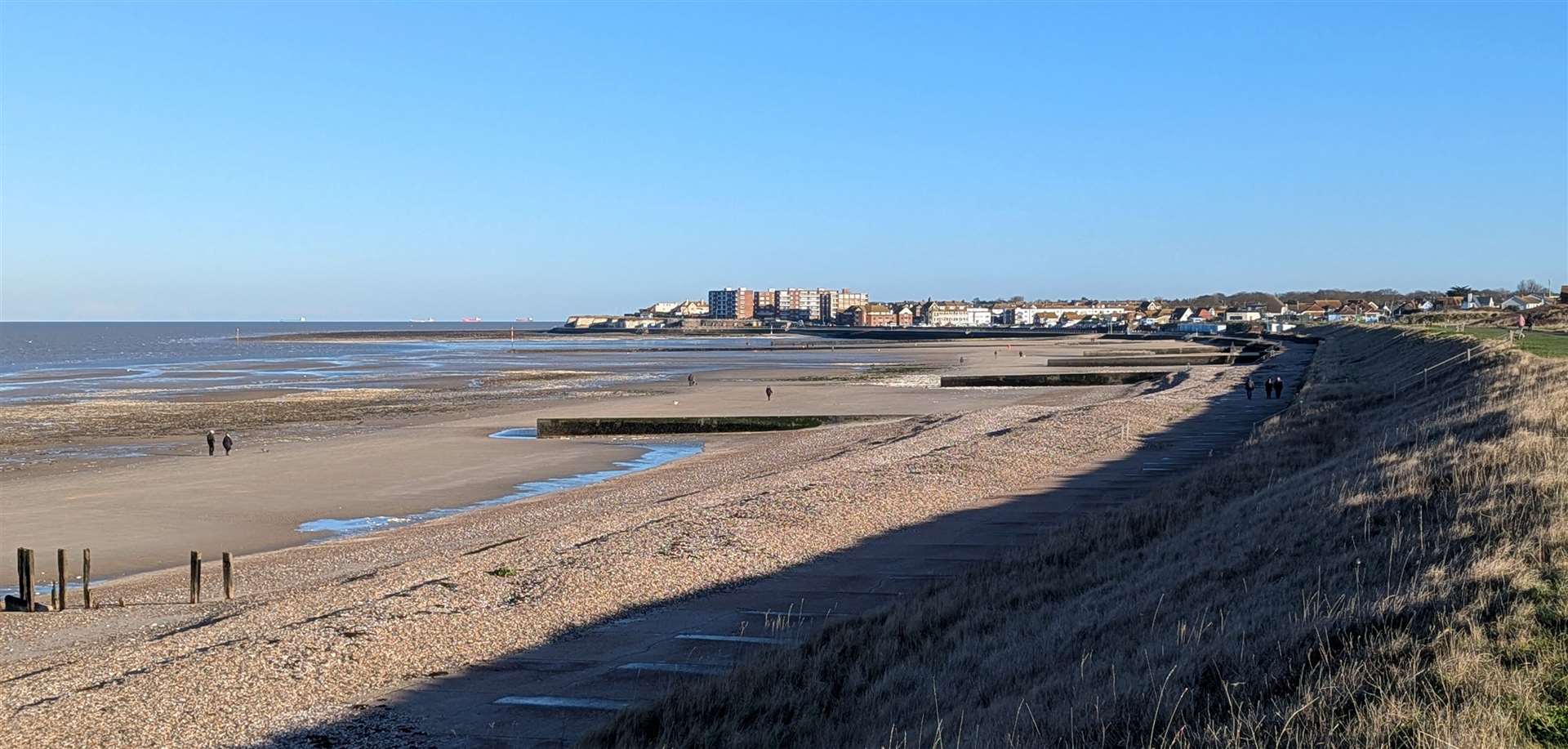 Minnis Bay, as pictured on a coastal walk from Herne Bay to Birchington-on-Sea