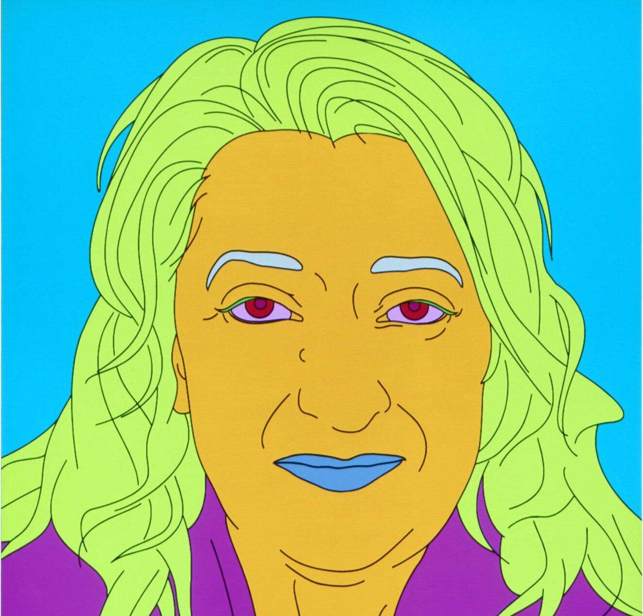 The Lives in Motion exhibition at The Beaney, Canterbury, contains 51 portraits on loan from the National Portrait Gallery, including Dame Zaha Hadid by Michael Craig-Martin. Picture: © National Portrait Gallery, London.