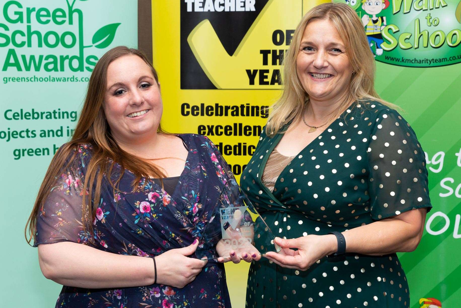 Overall Kent Secondary School T/A of the Year, Jessica Milliner of the Thomas Aveling School. Presented by Hayley King of KM Charity Team. Picture: Countrywide Photographic
