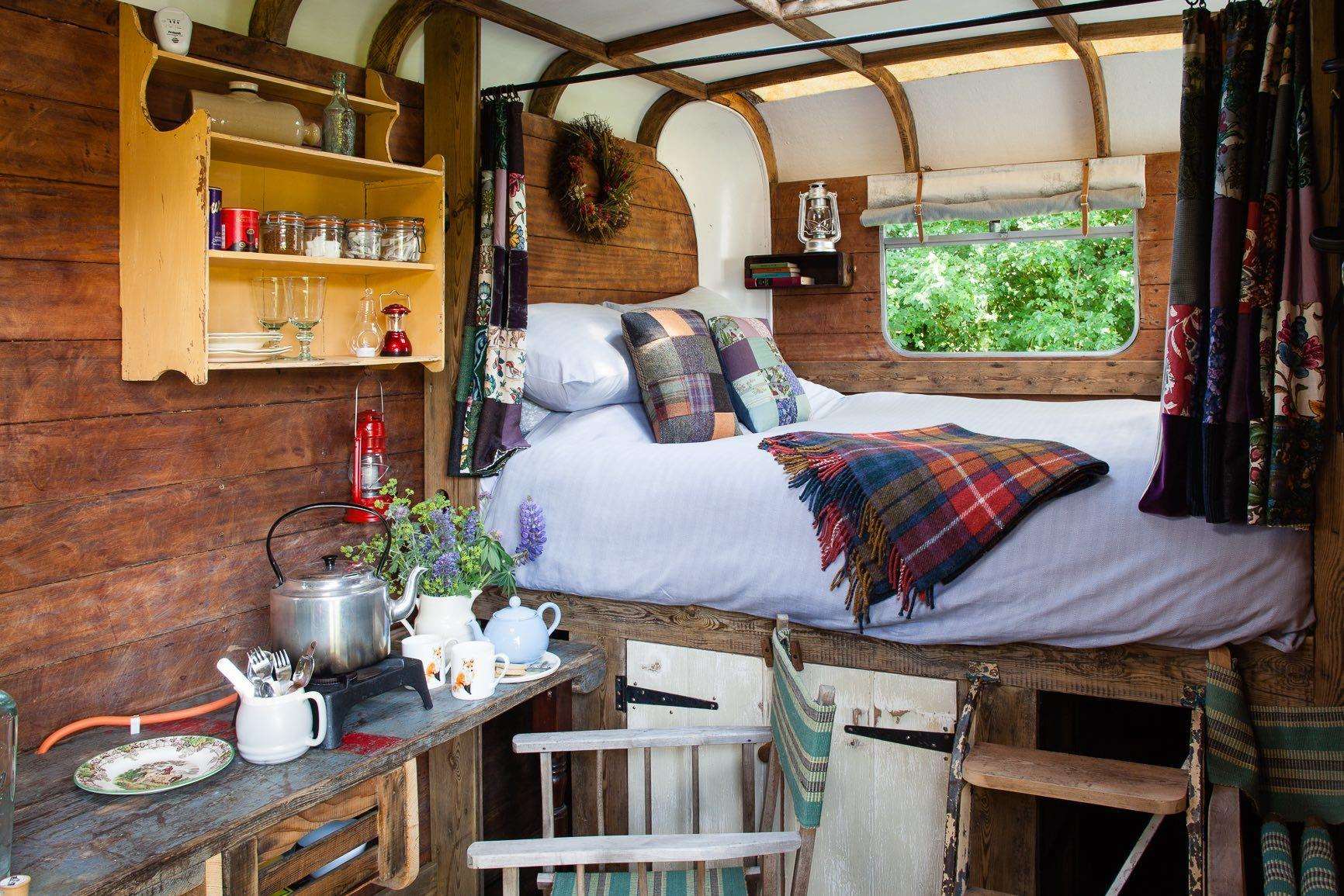 Enjoy a good nights sleep in this converted horse box