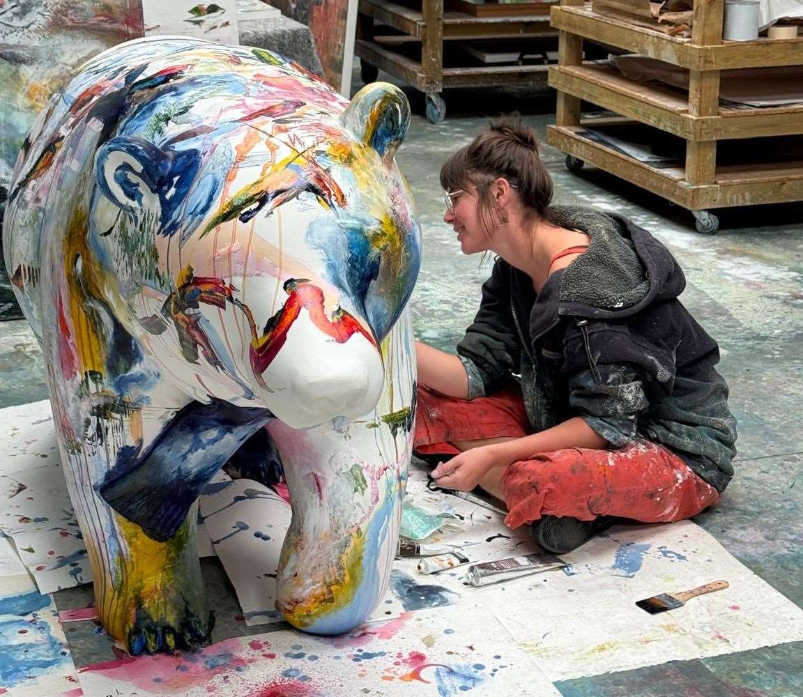 Ana’s colourful design is inspired by Dartford’s rivers, wetlands and neighbourhood