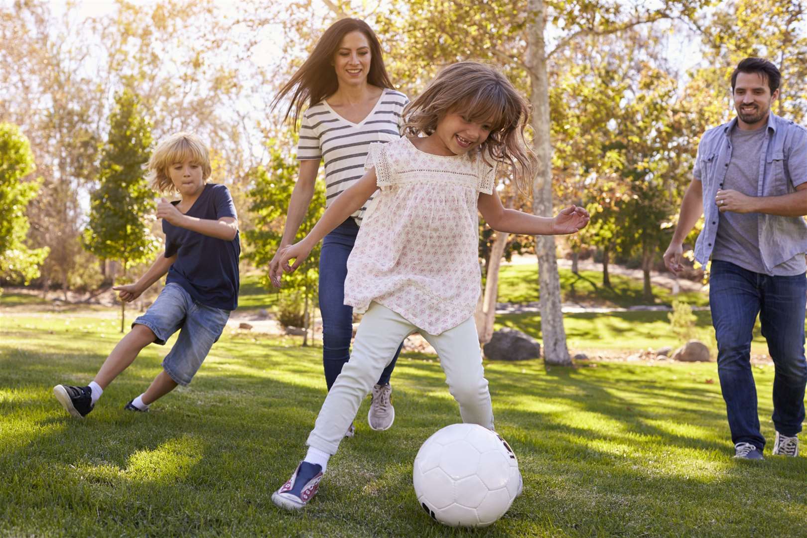 During stricter lockdown measures football was only permitted to be played between members of the same household