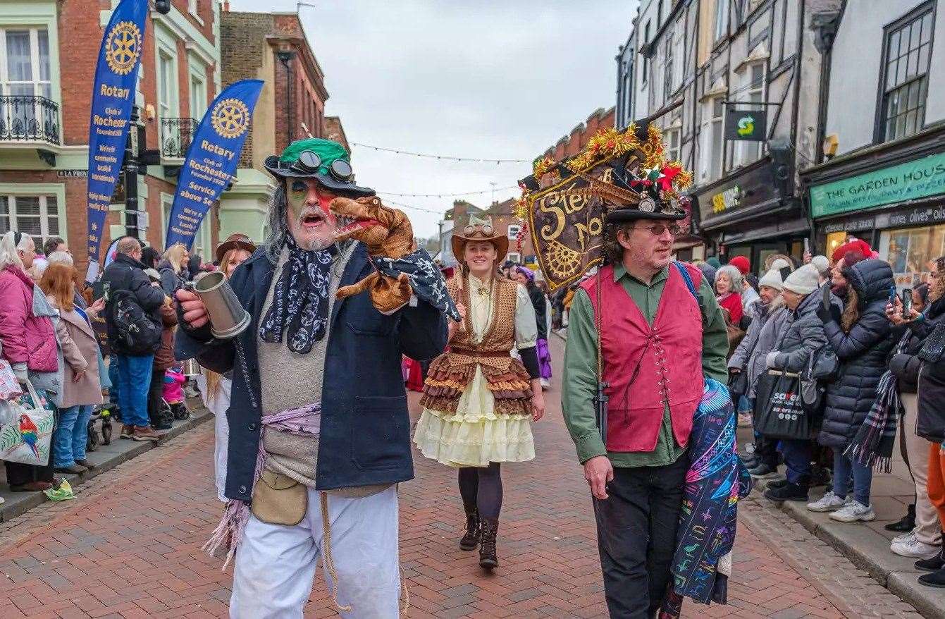 The Rochester Dickensian Christmas Festival celebrates the life of Charles Dickens. Picture: Visit Medway