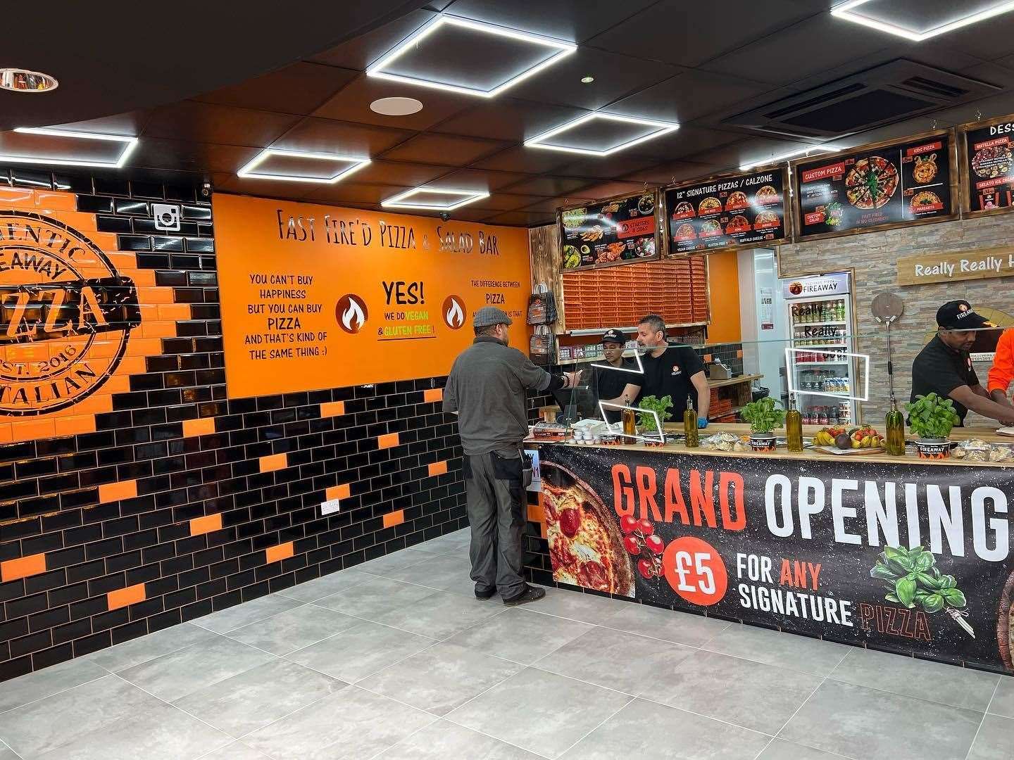 Pizza restaurant chain Fireaway will be opening at Canterbury's Riverside complex. Picture: Fireaway