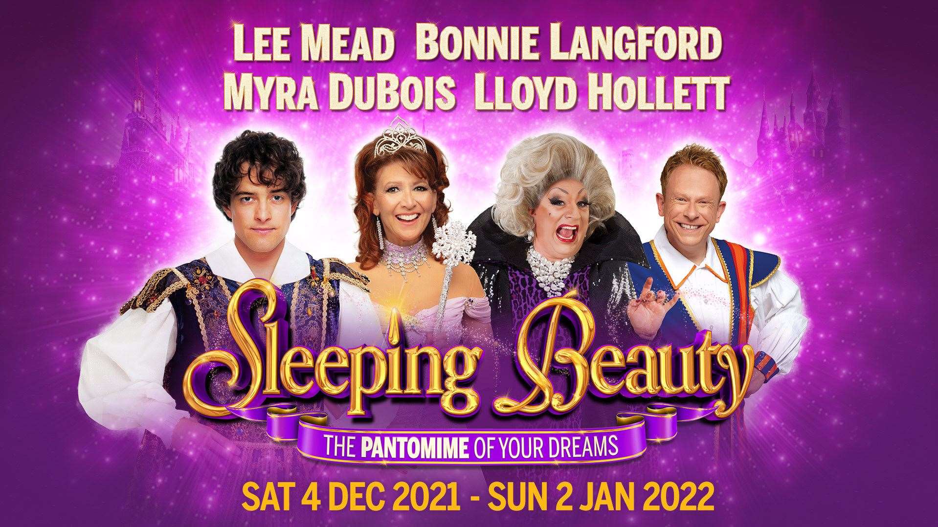 The cast of Sleeping Beauty at the Churchill Theatre