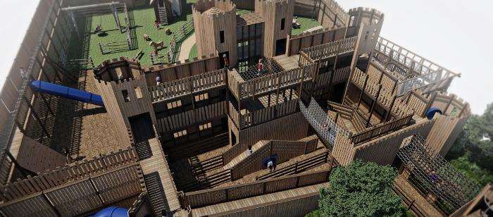 Knights' Stronghold Playground at Leeds Castle