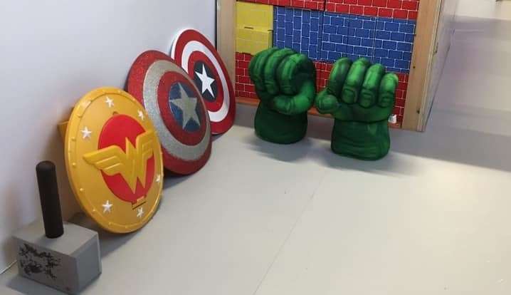 Children can pretend to be superheroes