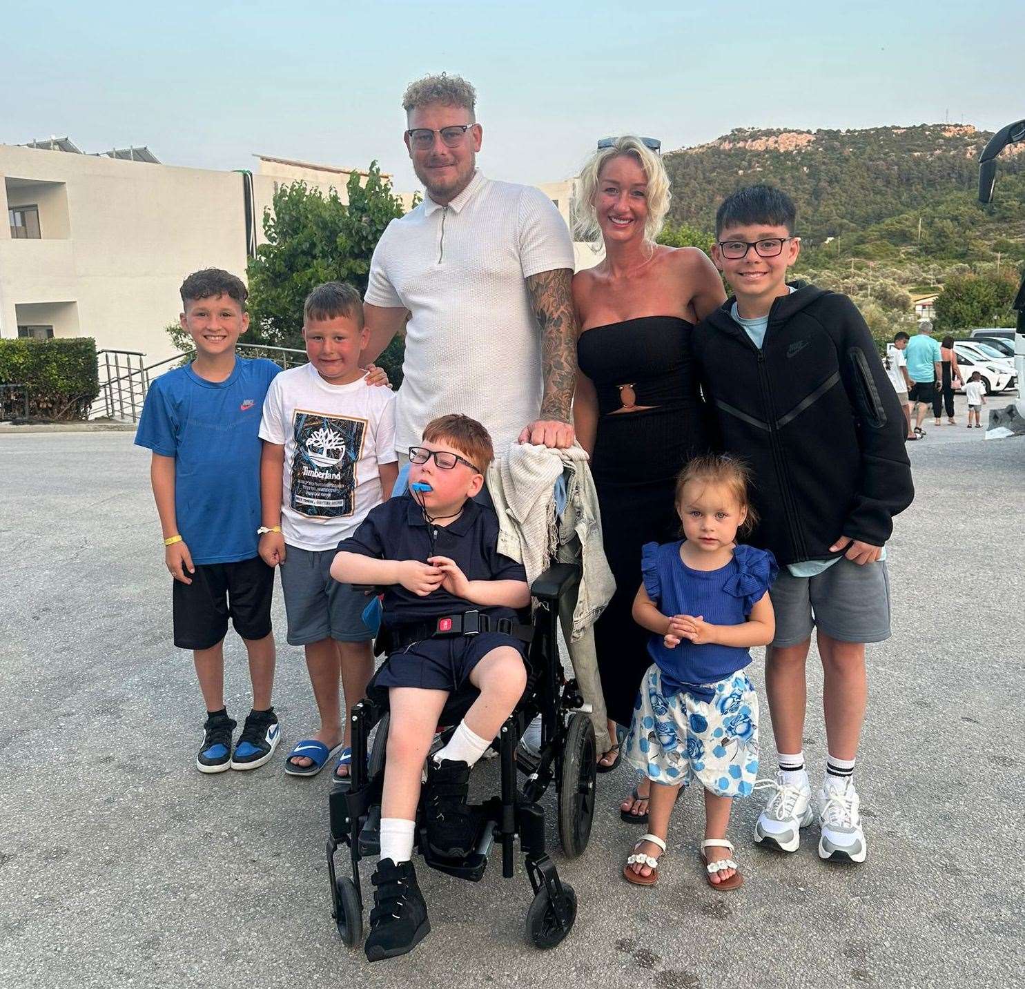 Bertie Napier-Roberts and his family