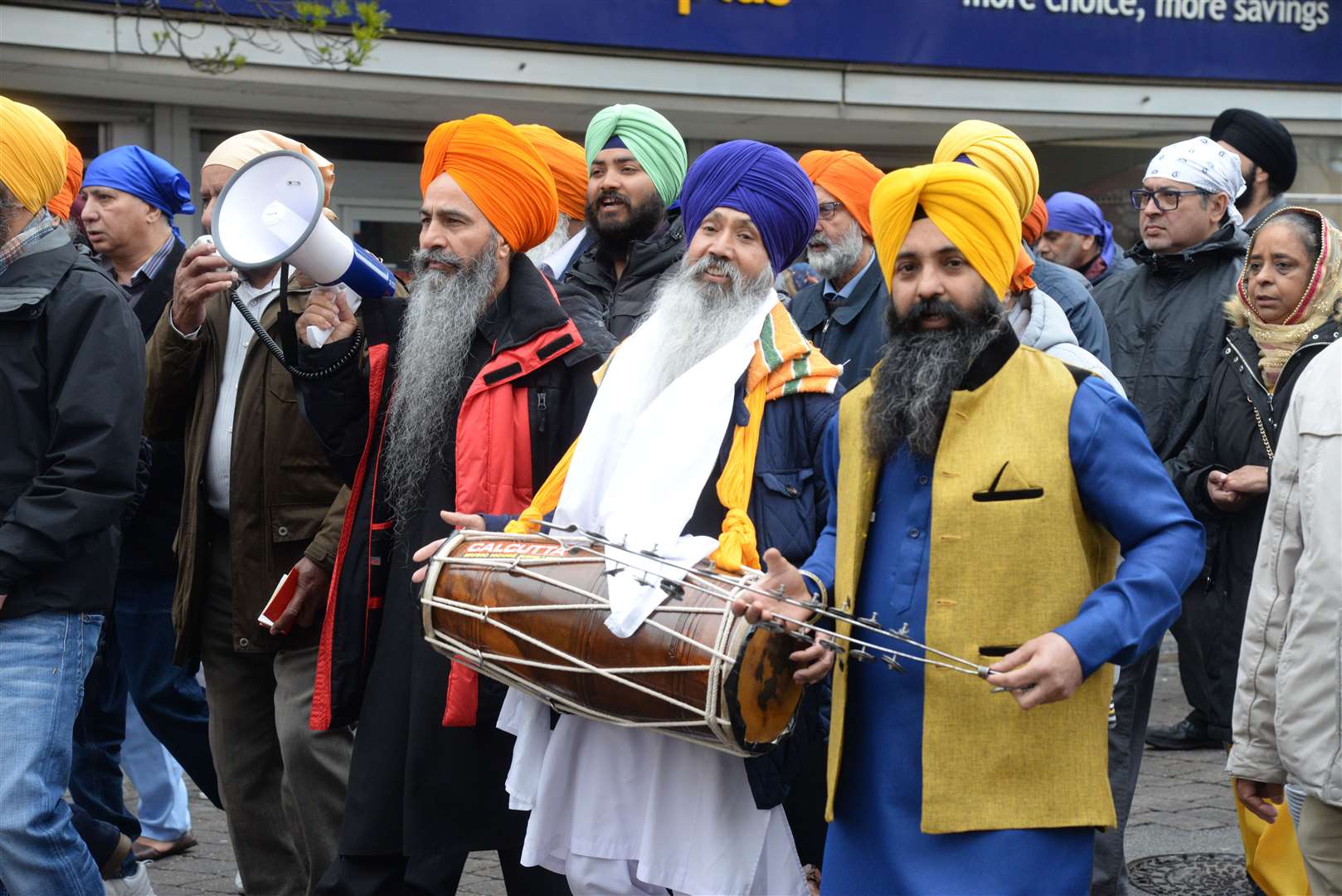 Musicians making their way around the town centre in 2019. Picture: Chris Davey