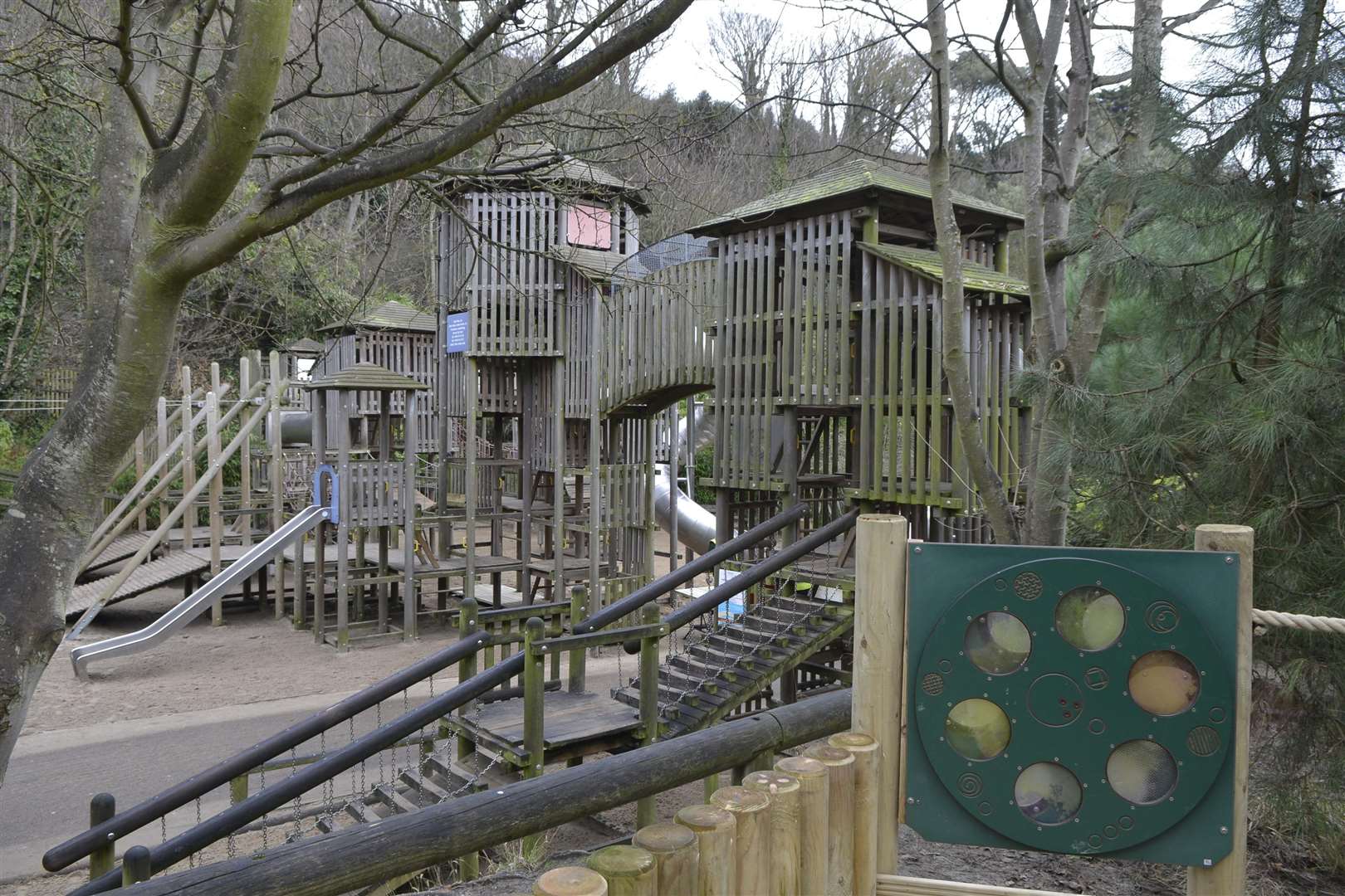 The play area at the Lower Leas Coastal Park