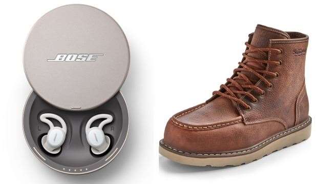 Because no-one wants to wake up alongside Mr Grumpy, next-generation Bose Sleepbuds II, £229.95, Boots. Plus, rock your fella this Christmas with these brown Stronghold boots, £30, Primark
