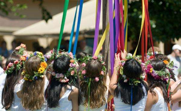 Maypole dancing is a big part of May Day celebrations