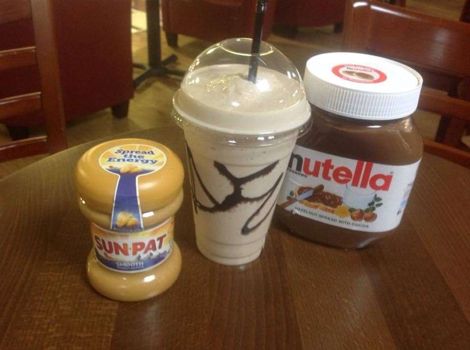 A peanut butter and Nutella shake was on the menu at the Coffee Corner at Westwood Cross. Picture: Facebook
