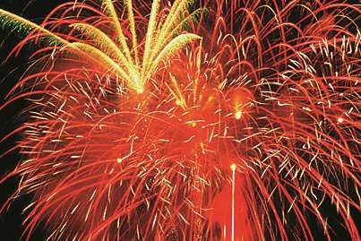 Fireworks at Disneyland Paris