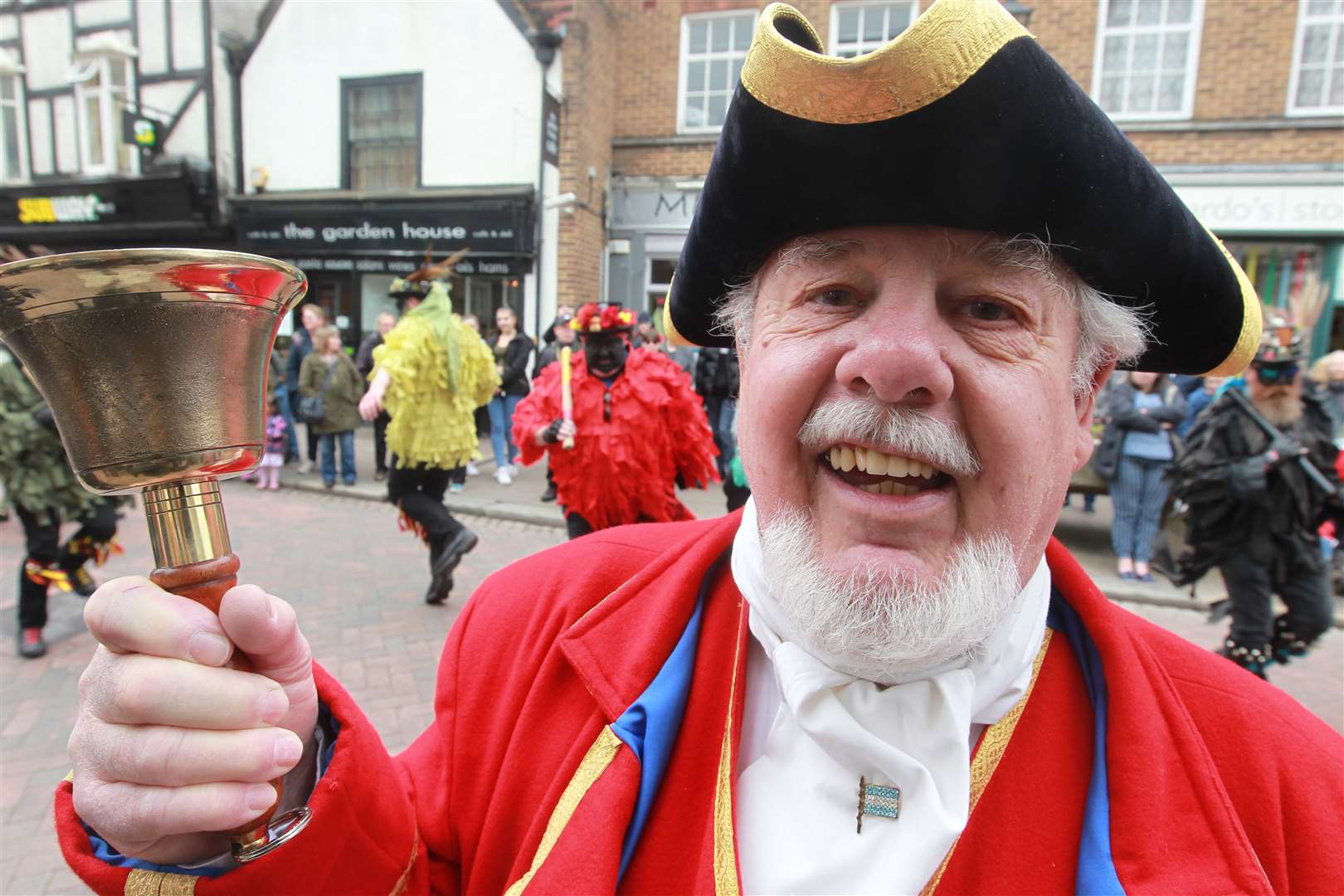 Mike Billingham, Town Crier from Gillingham, led the Sweeps procession in 2019. Picture: John Westhrop