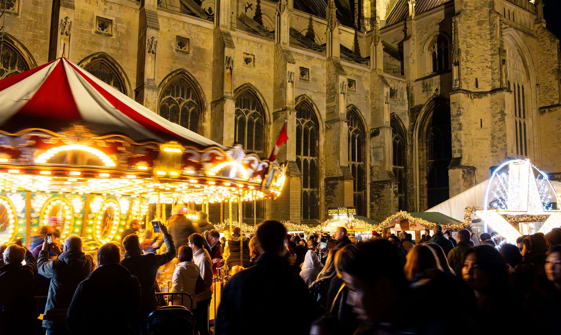 The festive market in Canterbury is bursting with family activities, including a Santa’s Grotto. Photo: Josh Carter
