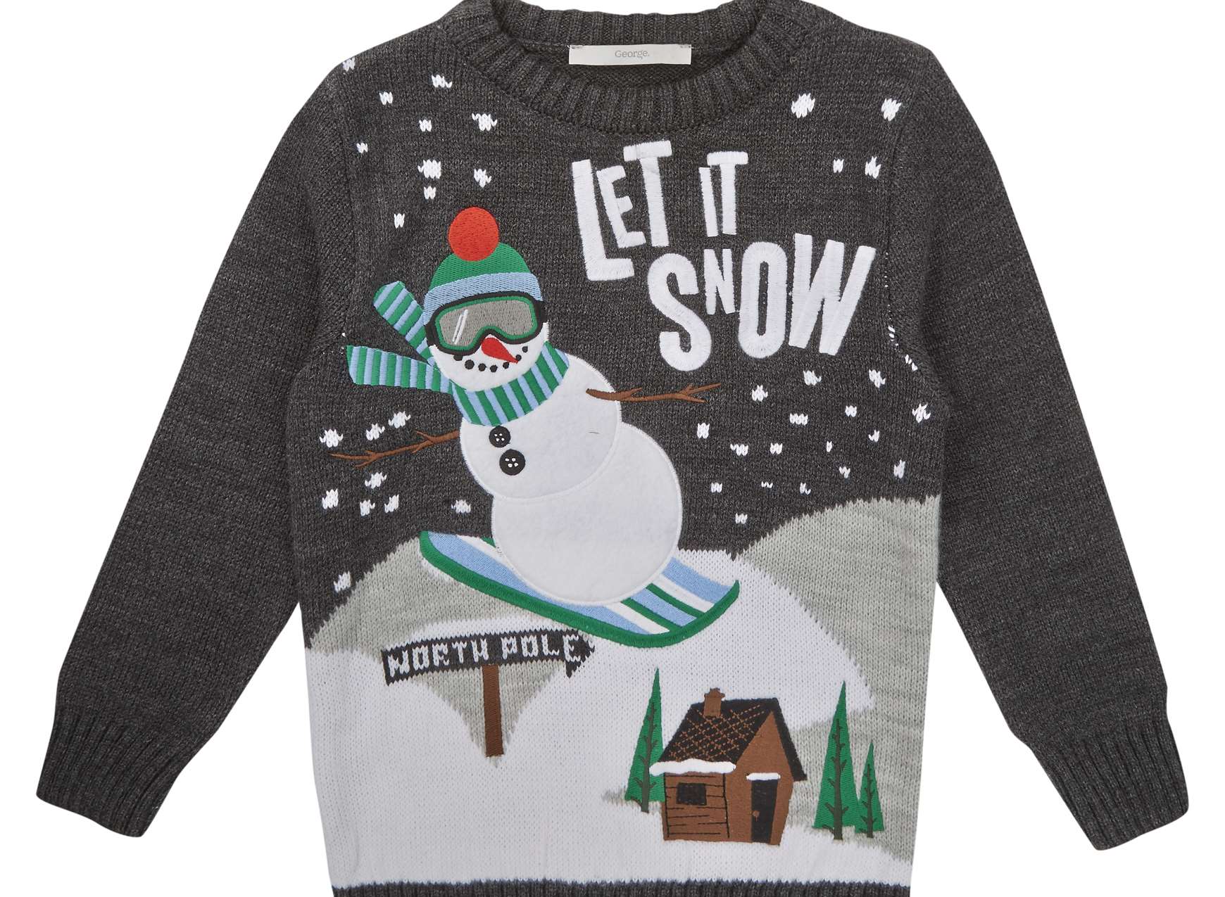 Let It Snow children's jumper from George at Asda. Prices start at £7.