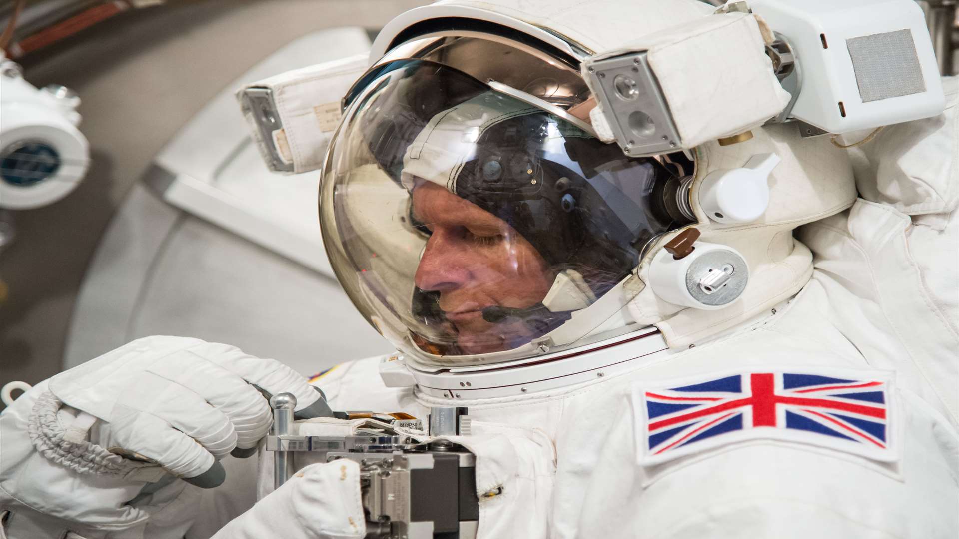 ESA astronaut Tim Peake during training at NASA's Johnson Space Center in Houston in the United States Picture: ESA