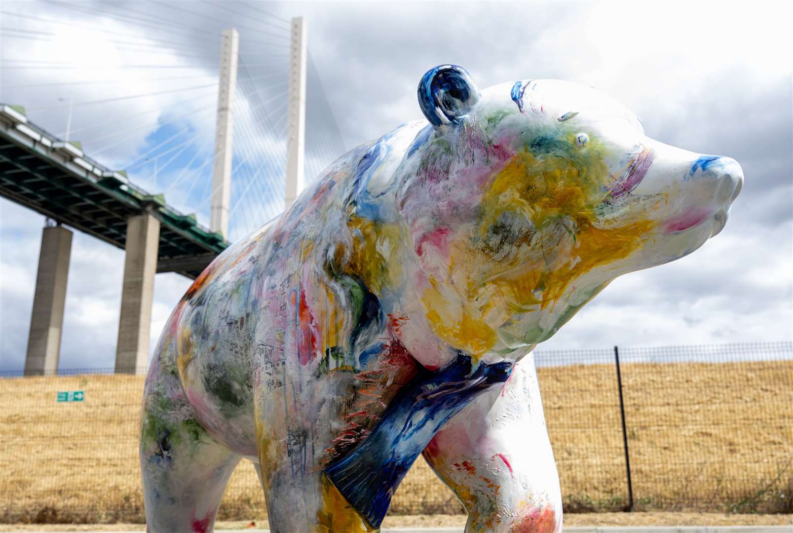 Blum, the Hero Bear is the first of 60 bear sculptures that will appear across Dartford next year as part of ellenor’s large-scale public art trail in partnership with Dartford council and Wild in Art