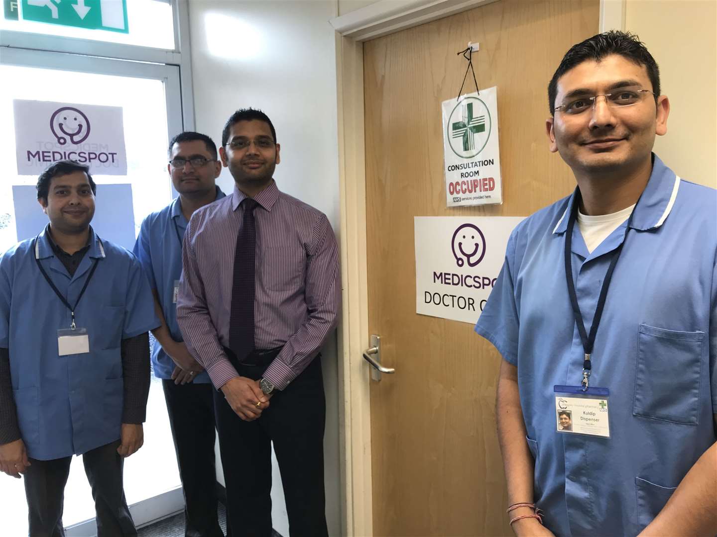 Krunal Vyas and his team at Sheppey Community Hospital pharmacy