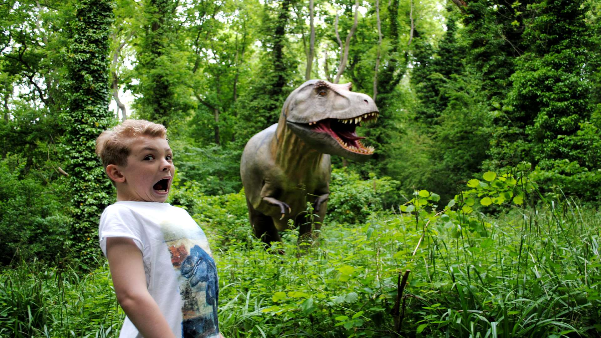 Head into the Dinosaur Forest if you dare this Easter holidays at Port Lympne Reserve