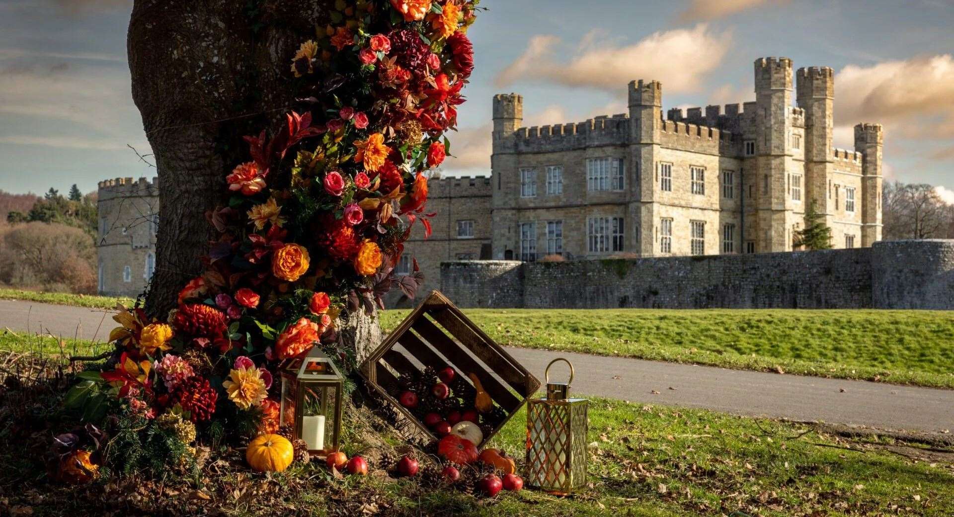 The majestic grounds of Leeds Castle will be transformed by autumnal decor. Picture: Leeds Castle