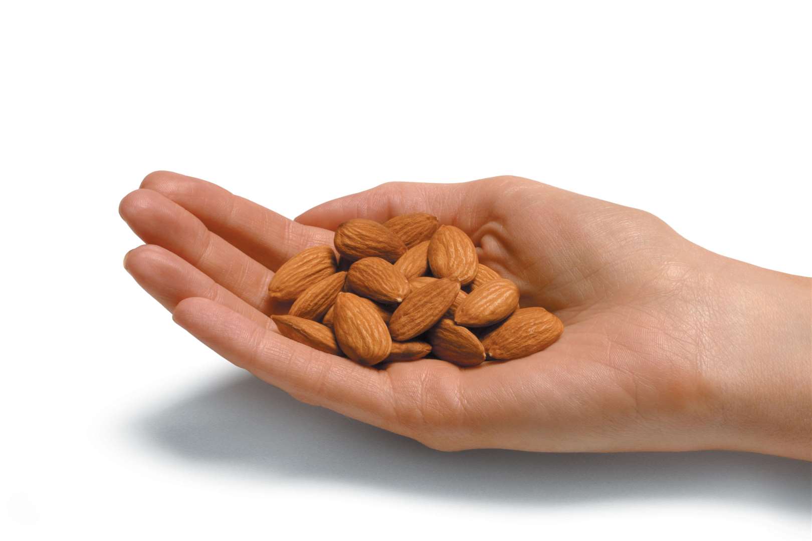 Natural, unsalted almonds are a tasty and nutritious snack