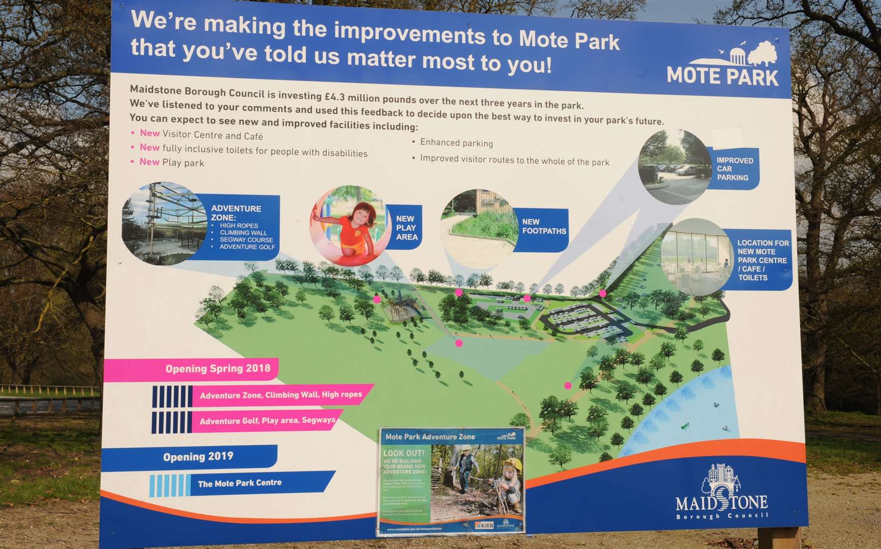 The new playground is just part of a big programme of improvements for Mote Park