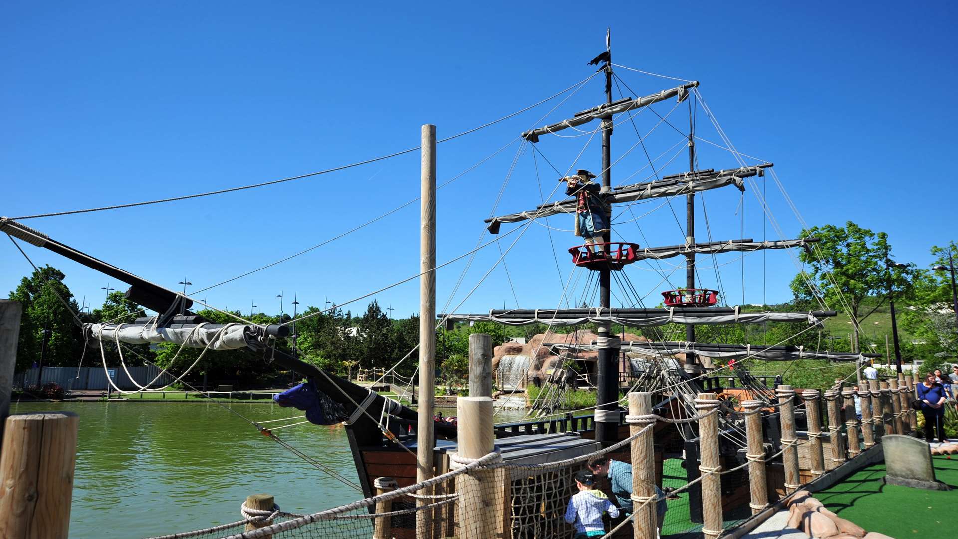 Have a go at some pirate crazy golf