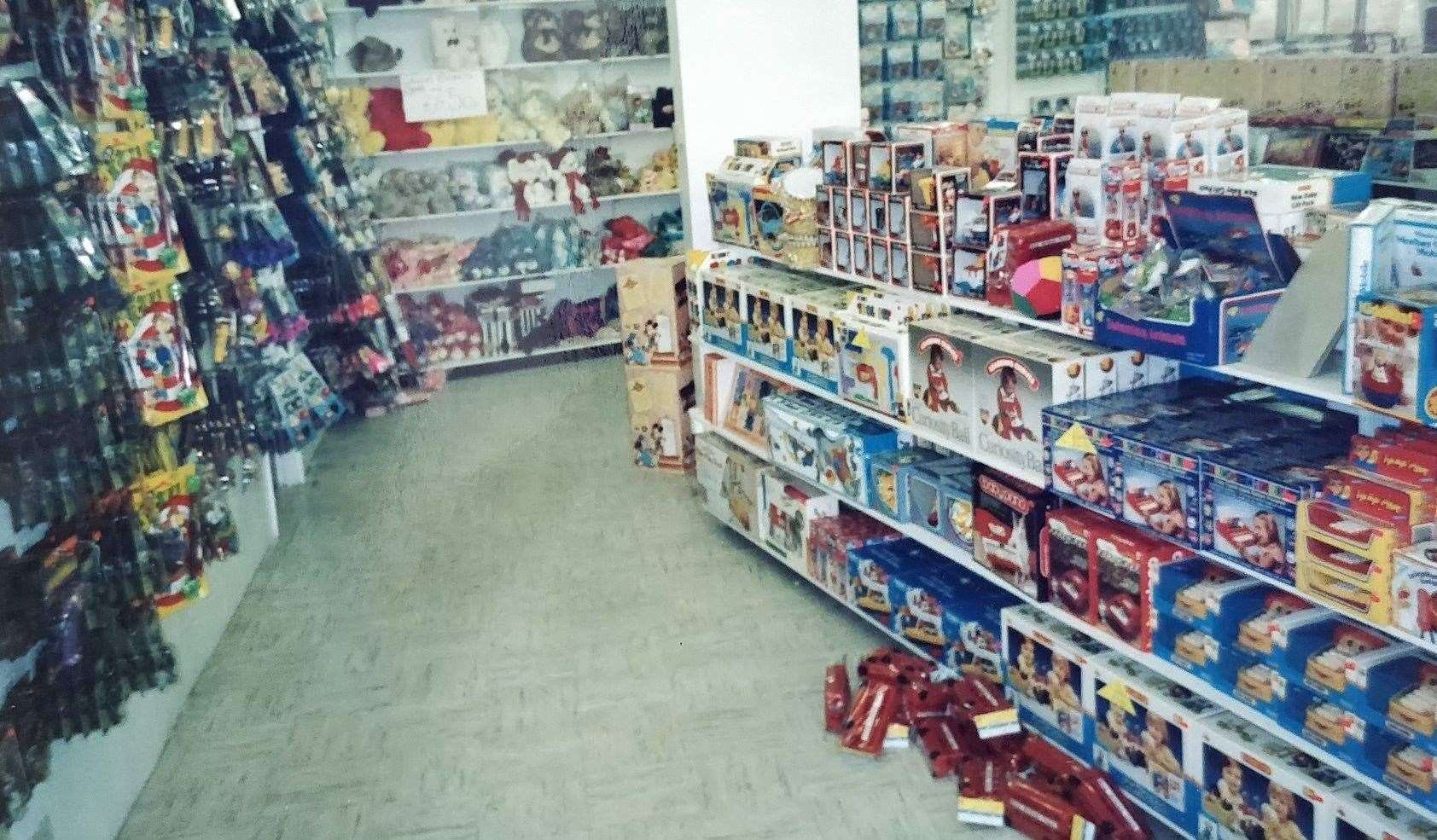 An old photo inside the store