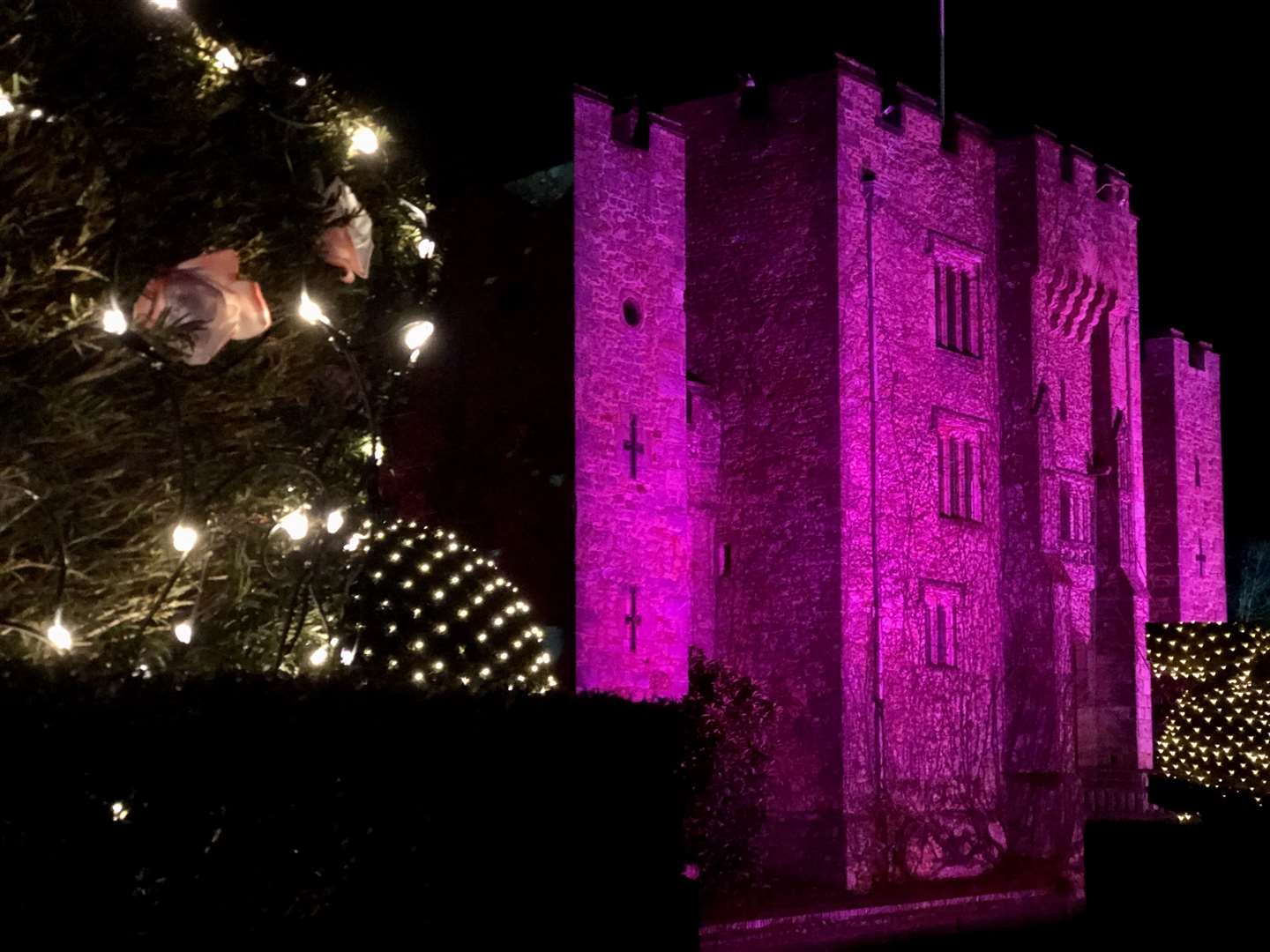 Christmas at Hever Castle has begun, but due to the current lockdown, it is the outdoor areas that remain open at present.
