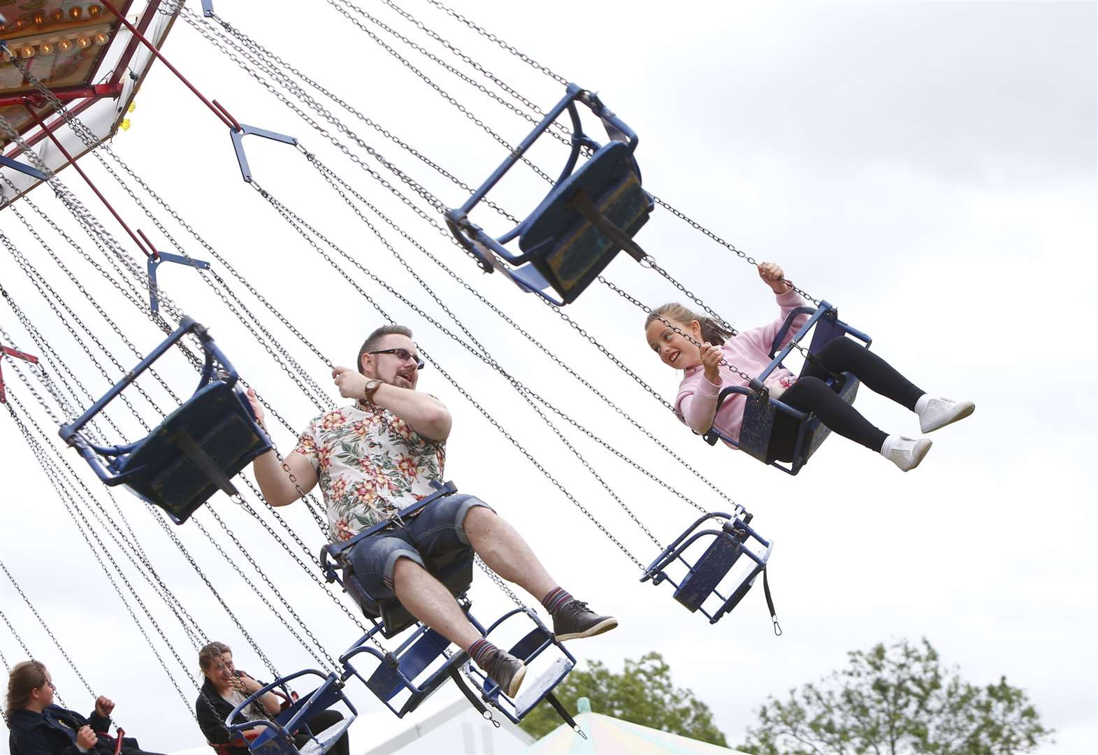 The Kent County Show has been postponed and will be scaled back this year. Pictured are children enjoying the fairground area at the 2016 show Picture: Andy Jones
