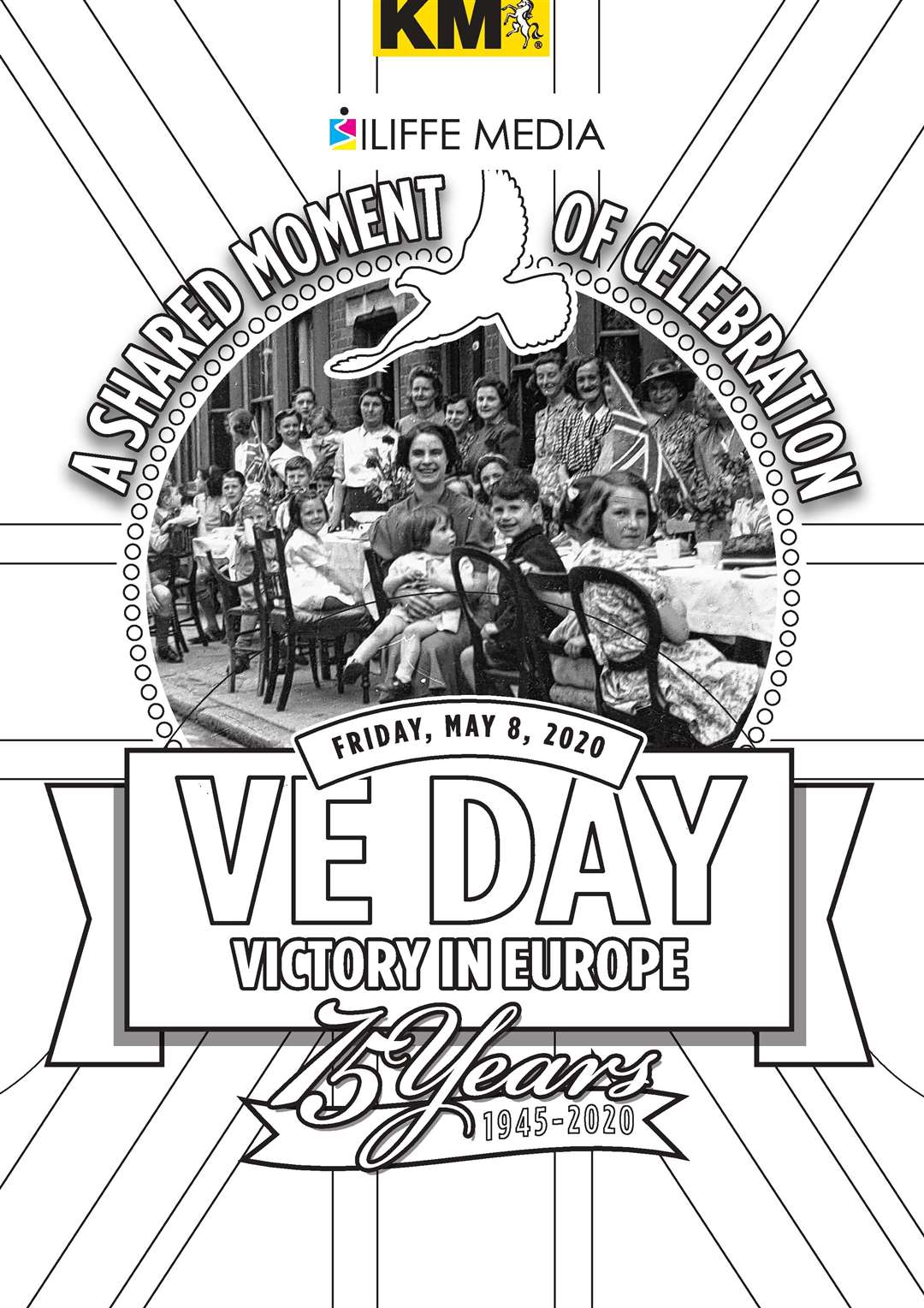 VE Day poster to colour in